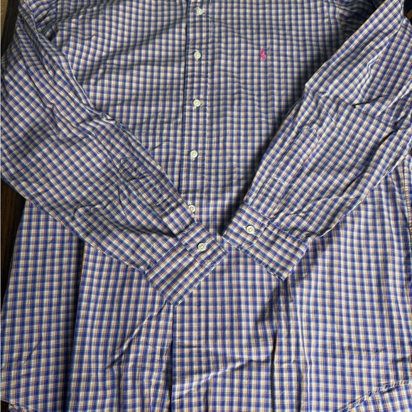 Ralph Lauren purple and orange Plaid Shirt L - Picture 4 of 6
